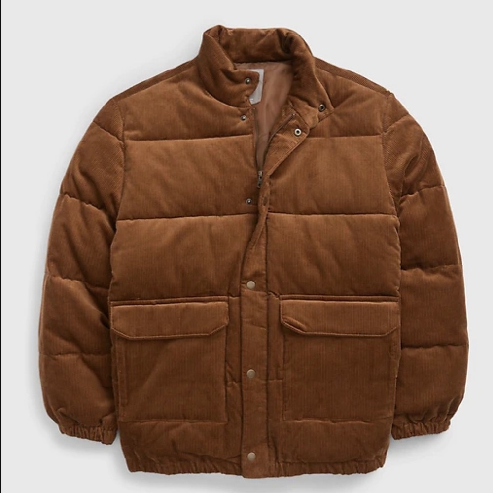 Gap Men’s Medium Tall Corduroy Puffer Jacket
